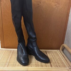 Zara Black Over the Knee Boots